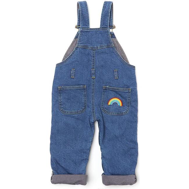 Good Vibes Stonewash Denim Dungarees, Multi - Overalls - 4