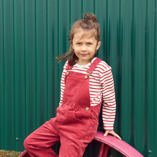 Corduroy Overalls, Robin Red - Overalls - 2
