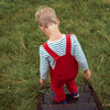 Corduroy Overalls, Red - Overalls - 2 - thumbnail