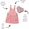 Corduroy Overall Dress, Pink - Dresses - 3