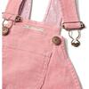 Corduroy Overall Dress, Pink - Dresses - 4