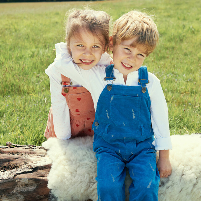 Lightning Dungarees, Nordic Blue - Overalls - 3
