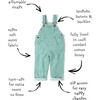Corduroy Overalls, Mint - Overalls - 3