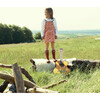 Heart Print Corduroy Dress, Pink - Dresses - 2