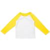 Organic Baseball Top, Yellow - Blouses - 1 - thumbnail