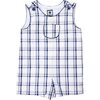 Jack Classic Shortall Navy Plaid - Onesies - 1 - thumbnail