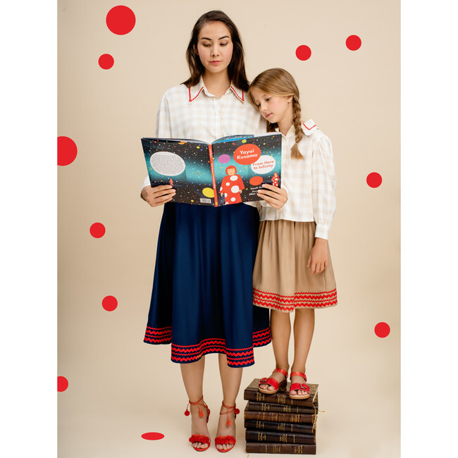 Petal Girls Skirt, Biscuit Brown - Skirts - 2