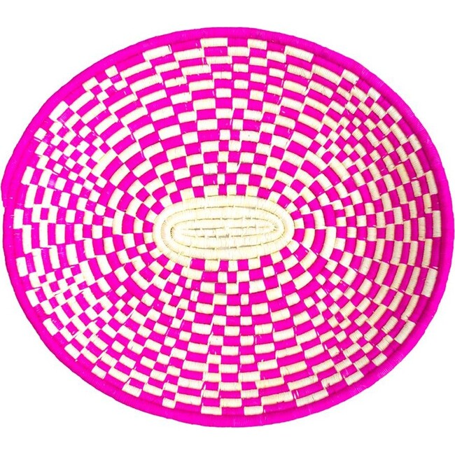 Handwoven Basket, Pink - Storage - 1
