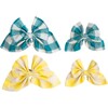 Gingham Bow Pack, Green & Yellow - Hair Accessories - 1 - thumbnail