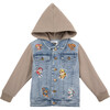 Andy & Evan x PAW Patrol Hooded Denim Jacket, Blue - Jackets - 1 - thumbnail