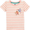 Andy & Evan x PAW Patrol Stripe Short Sleeve Tee, Pink - T-Shirts - 1 - thumbnail