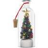 8" Christmas Message in a Bottle, Green - Accents - 2