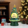 14" Reindeer Snow Globe Nostalgic Tree, Green - Accents - 2