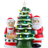 12" Deck the Halls Santa & Mrs. Claus, Light Skin Tone - Accents - 1 - thumbnail