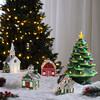 Nostalgic Ceramic Village Barn, Brown - Accents - 3
