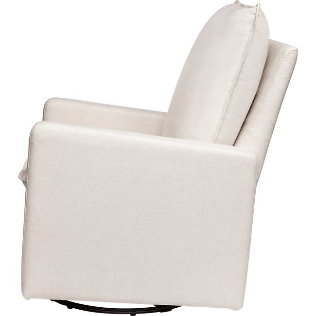Cali Pillowback Swivel Glider, Cream Performance Eco-Weave - Nursery Chairs - 4