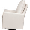 Cali Pillowback Swivel Glider, Cream Performance Eco-Weave - Nursery Chairs - 4 - thumbnail