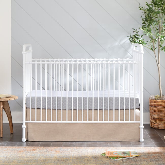 Abigail 3-in-1 Convertible Crib, Washed White - Cribs - 8