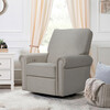 Linden Electronic Recliner and Swivel Glider, Performance Grey Eco-Weave - Nursery Chairs - 2