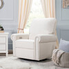 Linden Electronic Recliner and Swivel Glider, Performance Cream Eco-Weave - Nursery Chairs - 2 - thumbnail