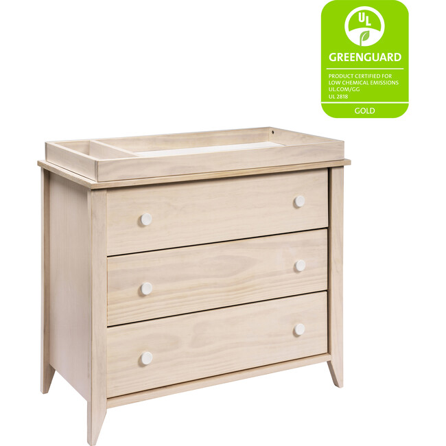 Sprout 3-Drawer Changer Dresser with Removable Changing Tray, Natural - Dressers - 7