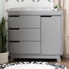 Hudson 3-Drawer Changer Dresser with Removable Changing Tray, Grey - Dressers - 3