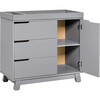 Hudson 3-Drawer Changer Dresser with Removable Changing Tray, Grey - Dressers - 4