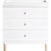 Gelato 3-Drawer Changer Dresser with Removable Changing Tray, White - Dressers - 1 - thumbnail