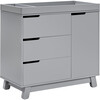 Hudson 3-Drawer Changer Dresser with Removable Changing Tray, Grey - Dressers - 7