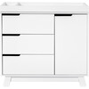 Hudson 3-Drawer Changer Dresser with Removable Changing Tray, White - Dressers - 1 - thumbnail