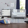 Hudson 3-Drawer Changer Dresser with Removable Changing Tray, Grey/White - Dressers - 2