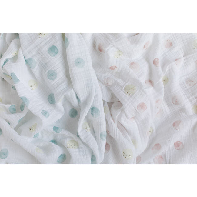 Luna Swaddle, Blue - Swaddles - 3