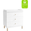 Gelato 3-Drawer Changer Dresser with Removable Changing Tray, White - Dressers - 8