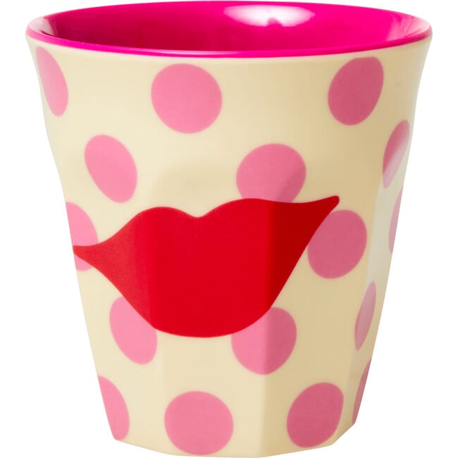Set of 2 Medium Melamine Cups, Kiss