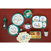 Melamine Kids 4 Room Plate, Party Animal Green - Tableware - 2 - thumbnail