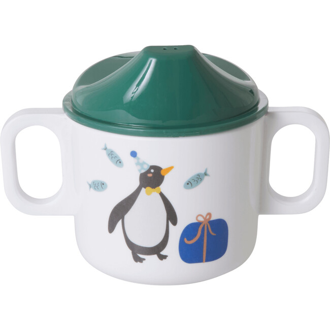 Melamine Baby Dinner Gift Set, Party Animal Green - Tableware - 3