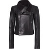 Women's Max Classic Leather Jacket, Black - Jackets - 1 - thumbnail