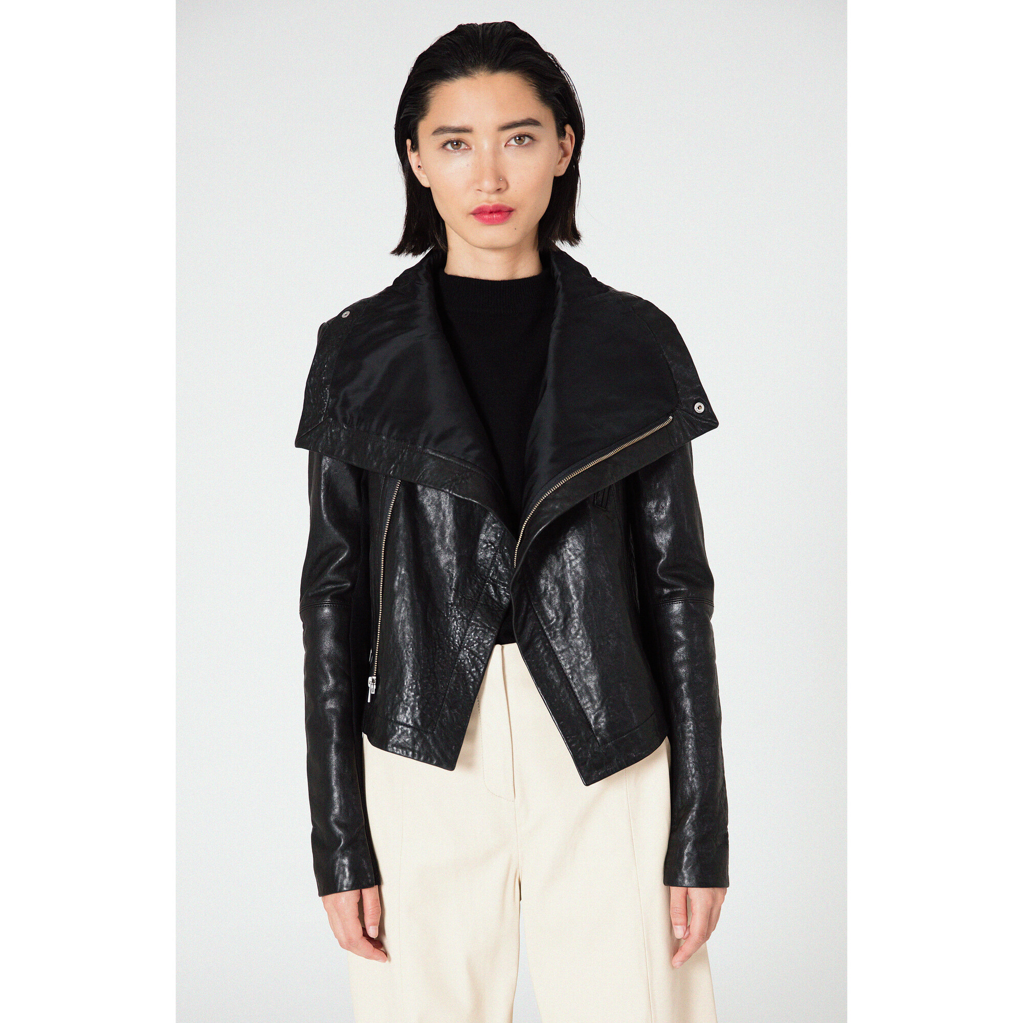 veda max classic leather jacket