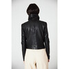 Women's Max Classic Leather Jacket, Black - Jackets - 5