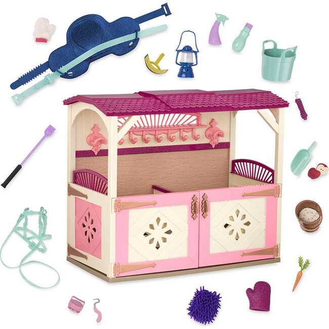 14" Doll Horse Stable Playset Glitter Girls Dolls & Doll Accessories