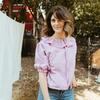 Women's Lavender Blouse, Lilac - Skirts - 3