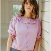 Women's Lavender Blouse, Lilac - Skirts - 4