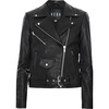 Women's Jayne Croc Classic Leather Jacket, Black - Jackets - 1 - thumbnail
