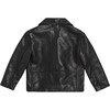 Kid's Boone's Leather Jacket, Black - Jackets - 2