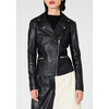 Women's Dallas Smooth Leather Jacket, Black - Jackets - 4