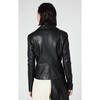 Women's Dallas Smooth Leather Jacket, Black - Jackets - 5
