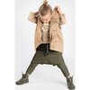 Kids Quilted Nylon Puffer Vest, Beige - Vests - 3