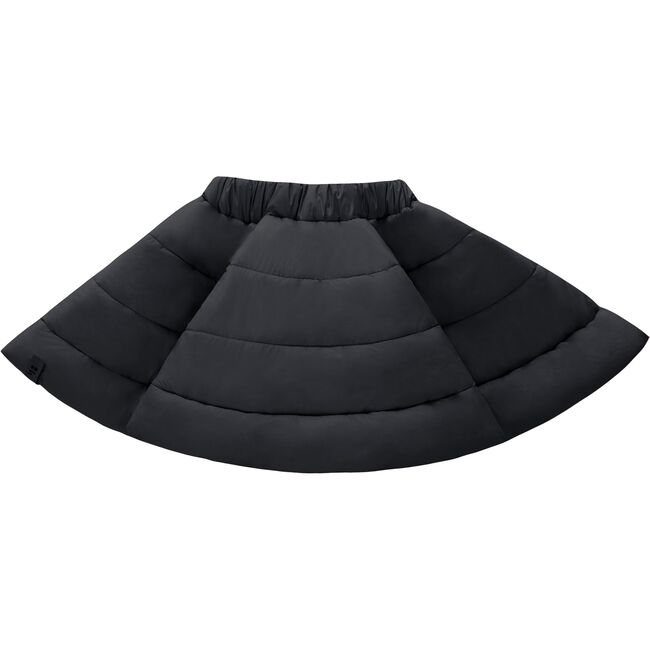 Quilted Nylon Skirt, Black - Skirts - 1