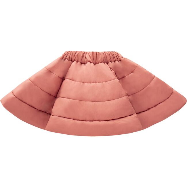 Quilted Nylon Skirt, Coral - Skirts - 3
