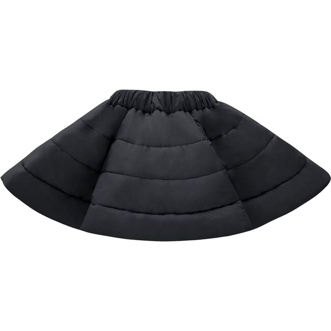 Quilted Nylon Skirt, Black - Skirts - 2